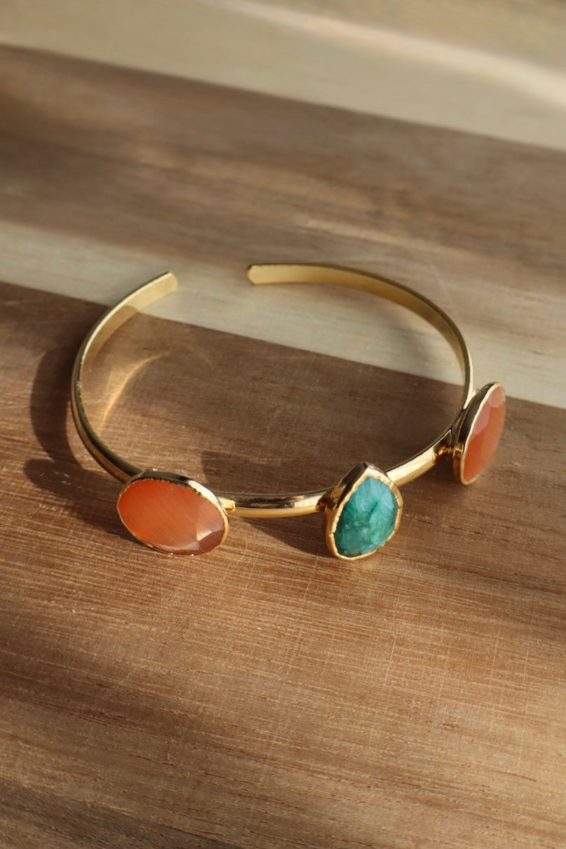 Zümrüt ve Aventurin bileklik